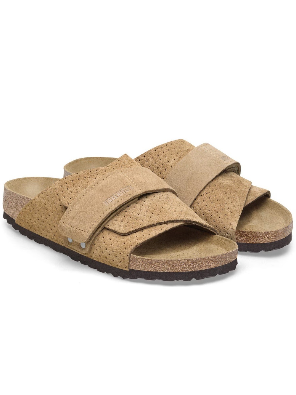 Birkenstock Kyoto New Beige Embossed Suede - NIB w/tags